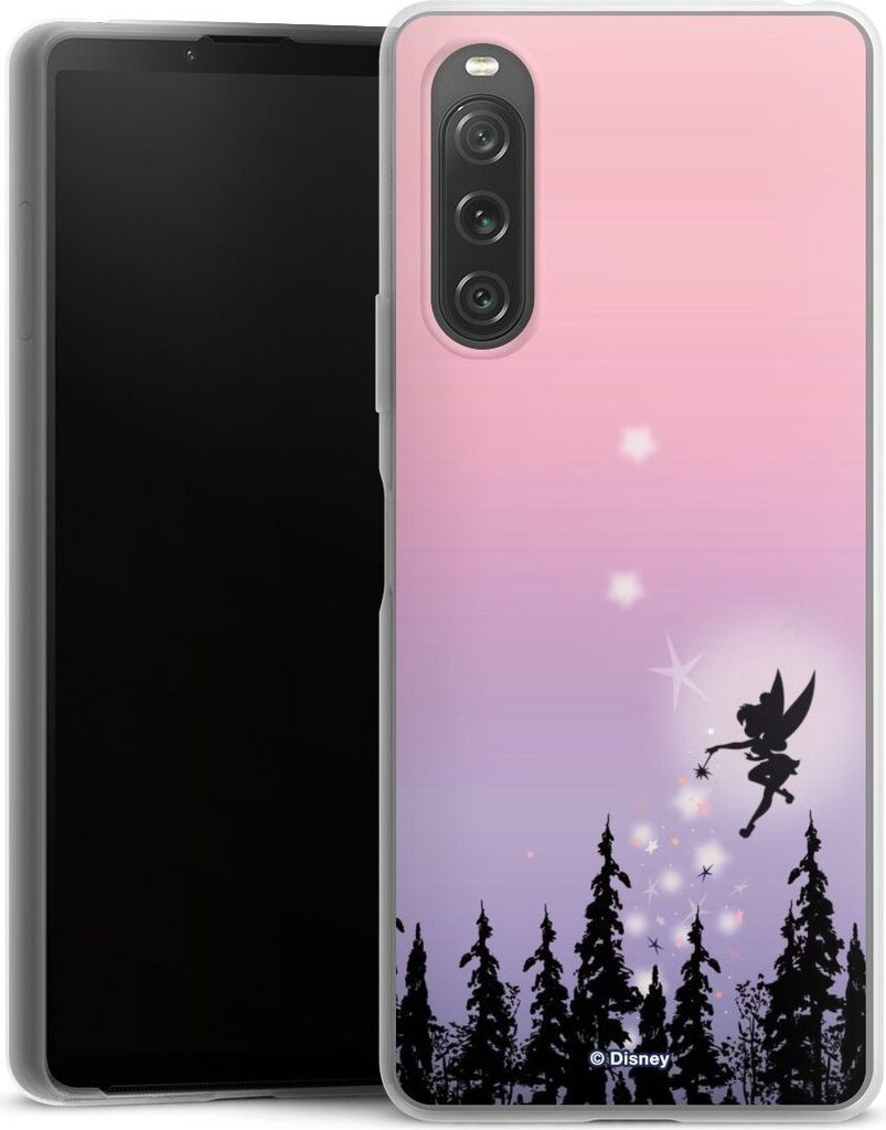 DeinDesign Slim Hülle für Sony Xperia 10 V Silikon Case Ultra Dünn Handyhülle Disney Offizielles Lizenzprodukt Tinkerbell