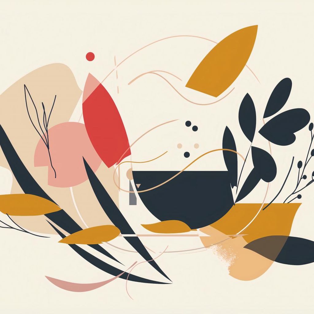 Plakat 40x40cm Lebendige Flora