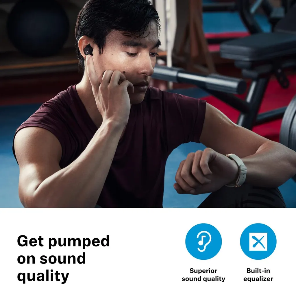 Sennheiser SPORT True Wireless 509299 Écouteurs Bluetooth Noir Intra - 16