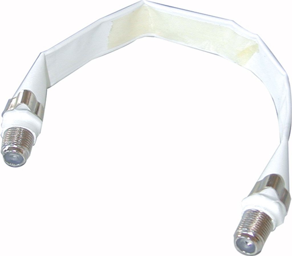 ViVanco 44102 Koaxialkabel 1x F, Stecker Weiß