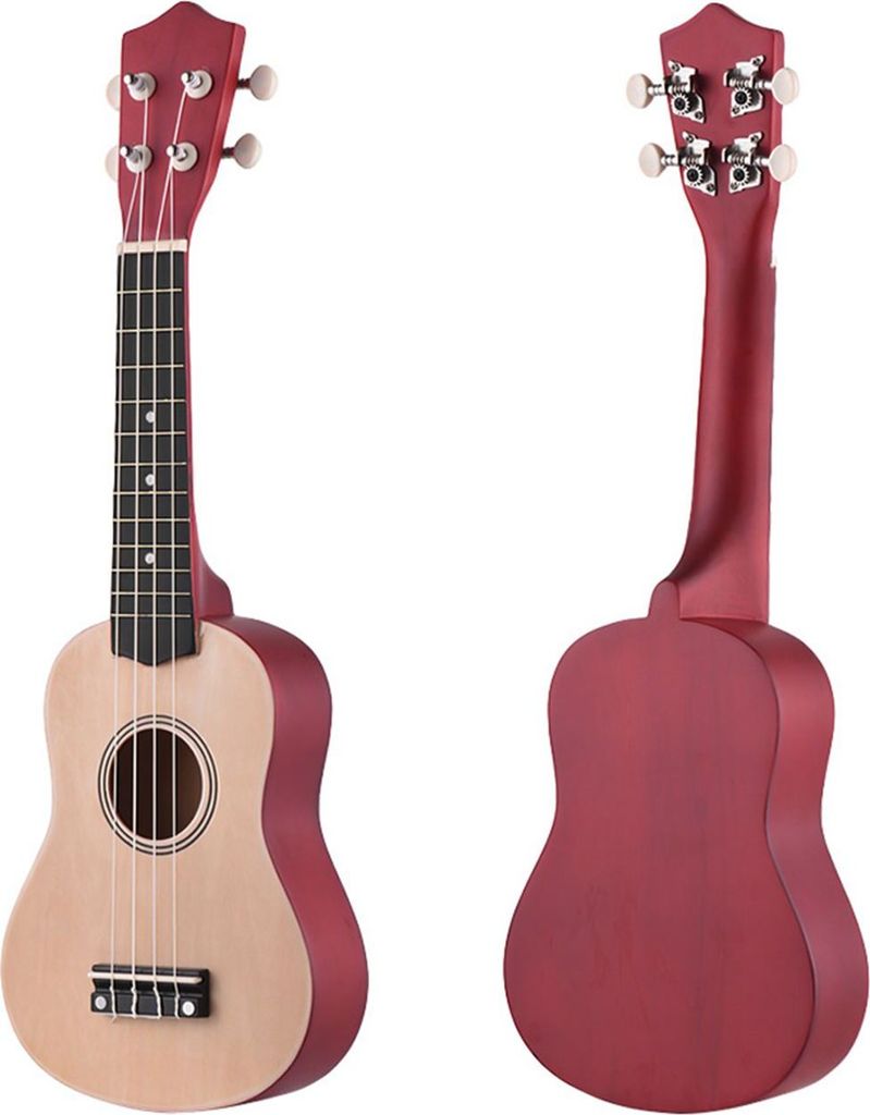 21 Zoll Farbige Akustische Sopran-Ukulele Ukulele Uke Kit Basswood mit Tragetasche Uke Strap Strings Picks Tuner