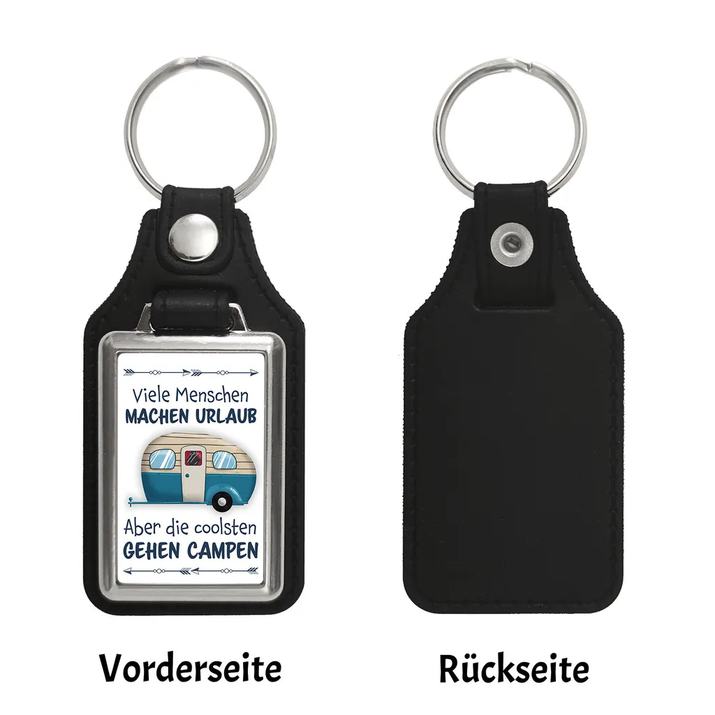 Porte-clés camping antichoc en simili cuir pour protéger vos clés