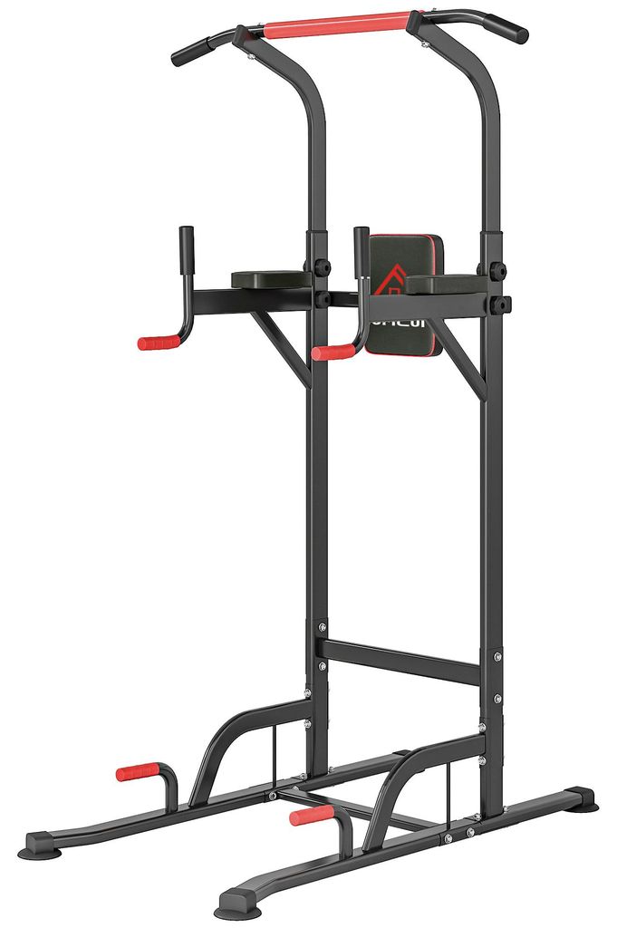 HOMCOM Power Tower höhenverstellbar Dip Station mit Produktbild 