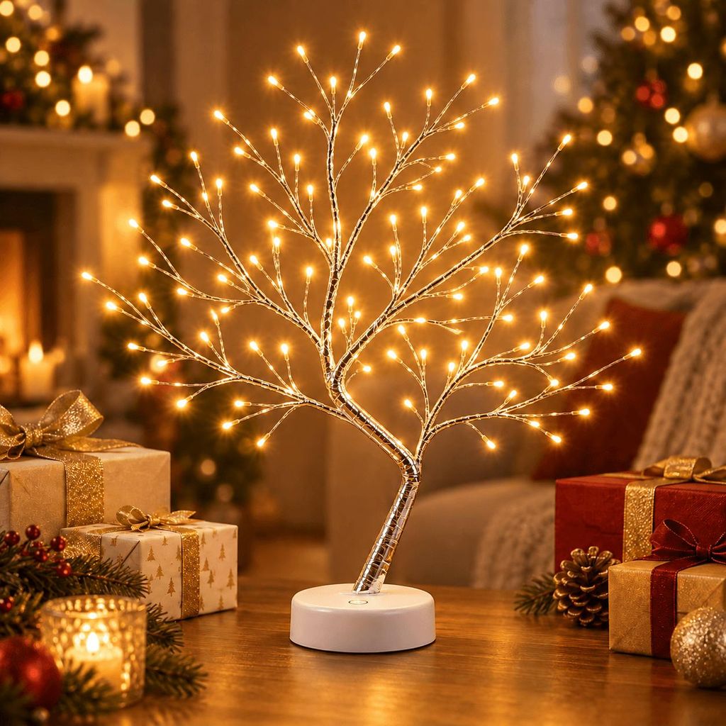 108 LED-Glühwürmchen-Bonsai-Baum-Lichter, künstlicher Produktbild 
