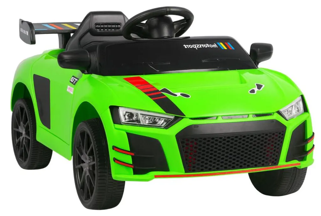Jouet voiture électrique à piles 915 verte avec moteur automatique 15cm