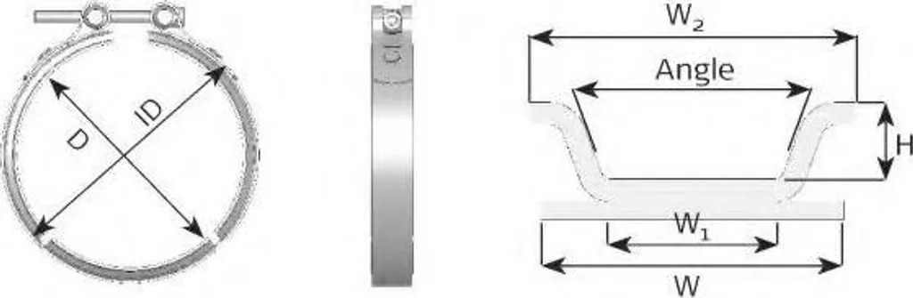 Collier DINEX 44805 pour réparer un système d'échappement de camionneur