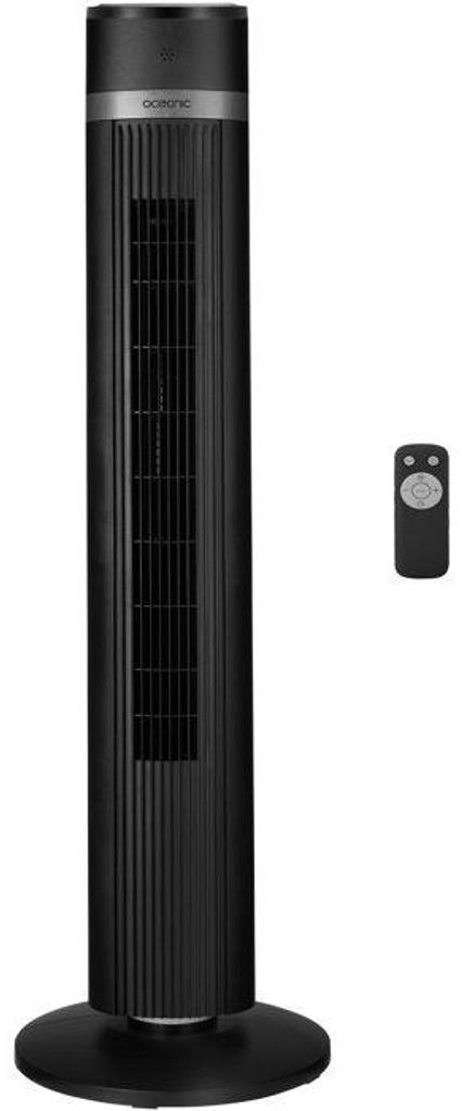 Turmventilator – 45 W – Höhe 101 cm – 3 Modi – 3 Geschwindigkeiten – 90°-Oszillation – Schwarz