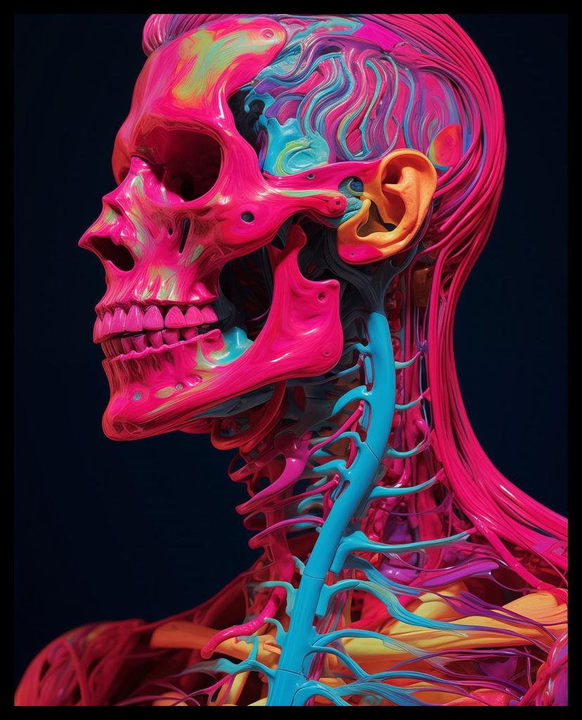 Plakat 40x50cm Anatomie der Farben