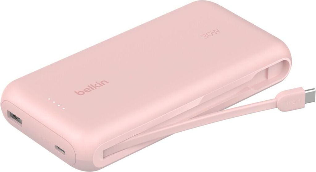 Belkin Powerbank 20.000mAh pink 30W integr.USB-C Kab. BPB024hqPK