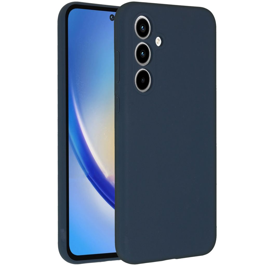 Accezz Liquid Silikoncase Samsung Galaxy A35 - Dunkelblau Produktbild 