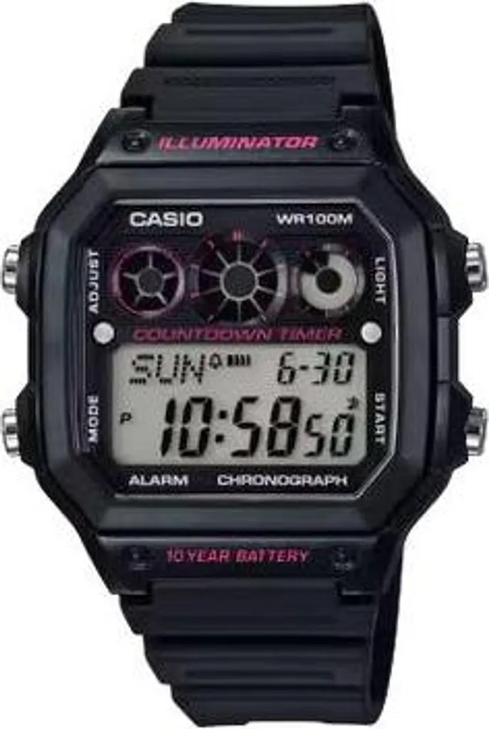 Montre Homme Casio AE-1300WH-1A2VDF - Sport et Chronométrage de Précision