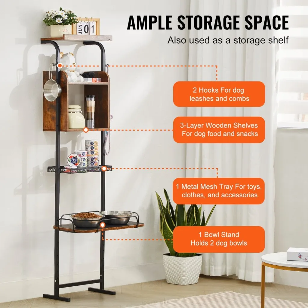 Gamelle robuste pour chiens 50 cm : Bar surélevé avec Support Stable - 6