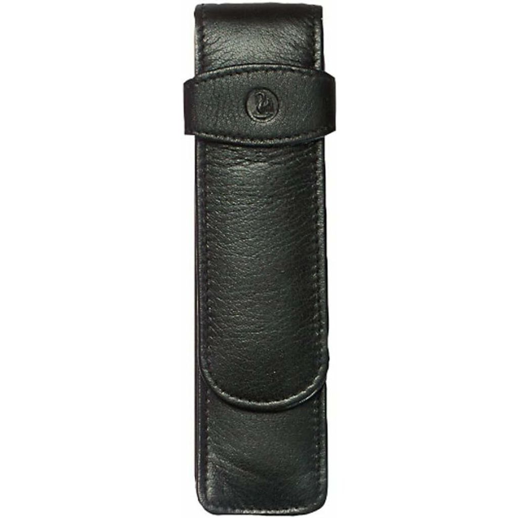 Pelikan TG 21, Weiches Federmäppchen, Leder, Schwarz, Einfarbig, Erwachsener