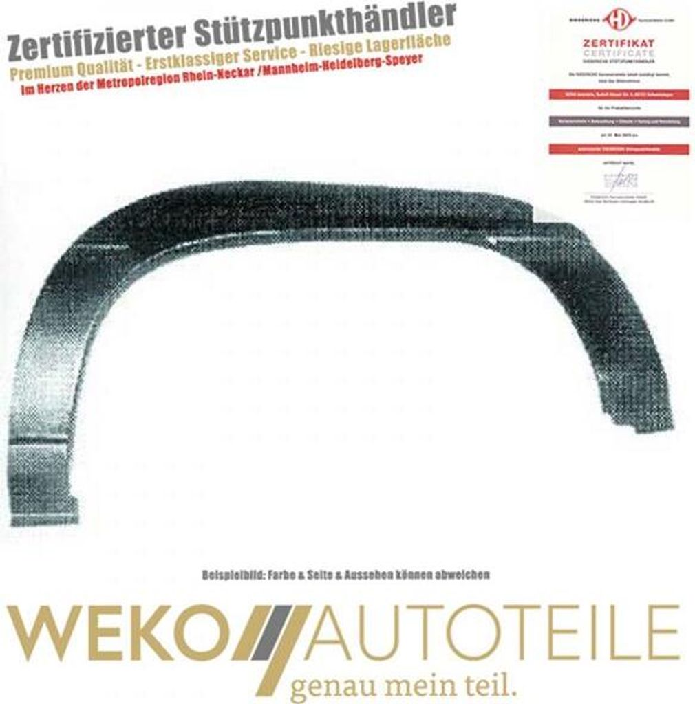 Seitenwand hinten rechts DIEDERICHS 9316032 für OPEL