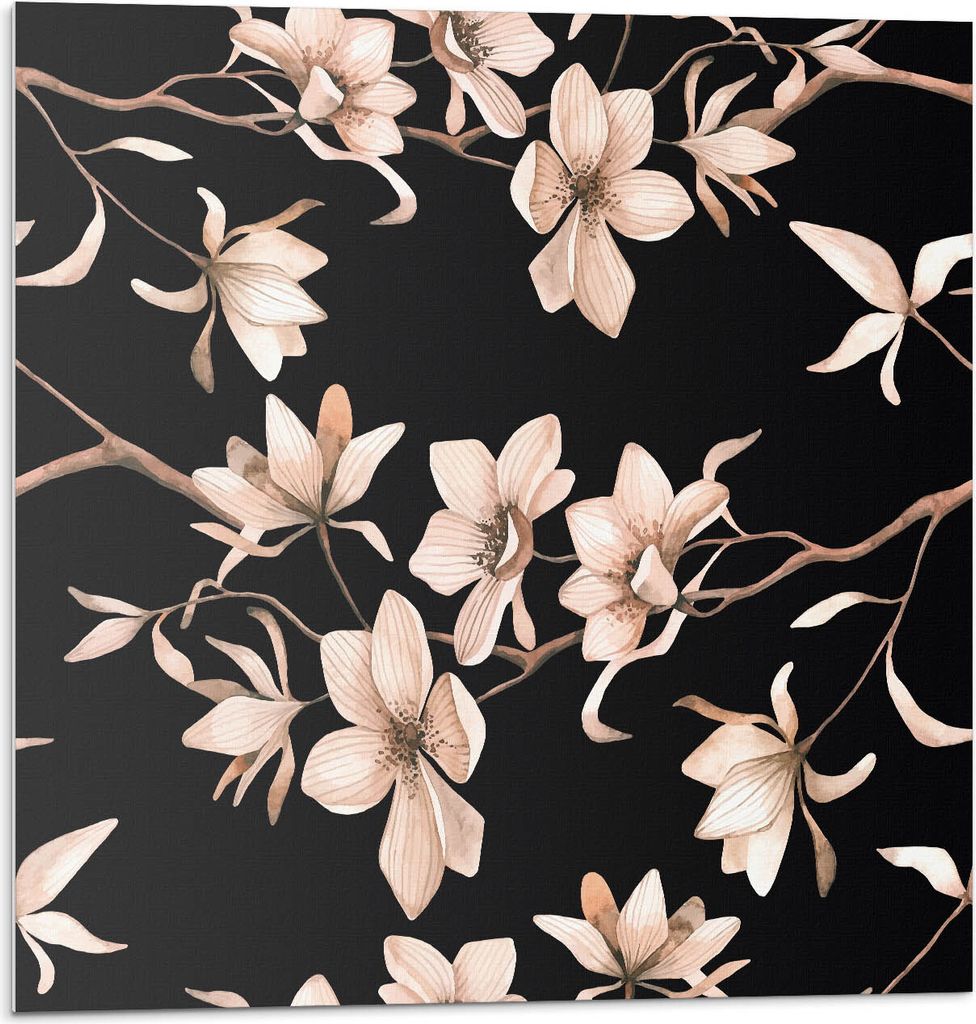 Blumenmuster Auf Dem Hintergrund – Selbstklebend – Wandverkleidung – Wandpaneel – Wanddeko – Dekorative Wandpaneele – 3D Wandpaneele ...