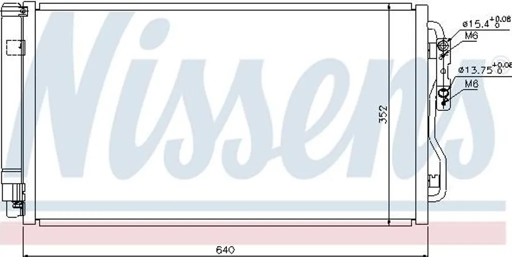 Nissens 940236 Condenseur de Climatisation pour BMW F20 F30 OE 4270545