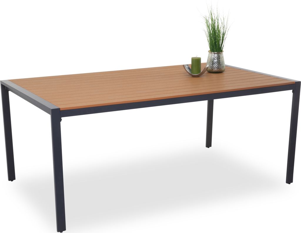 Gartentisch outdoor SIENA BHT 180x75x102 cm bunt Outdoortisch Balkontisch