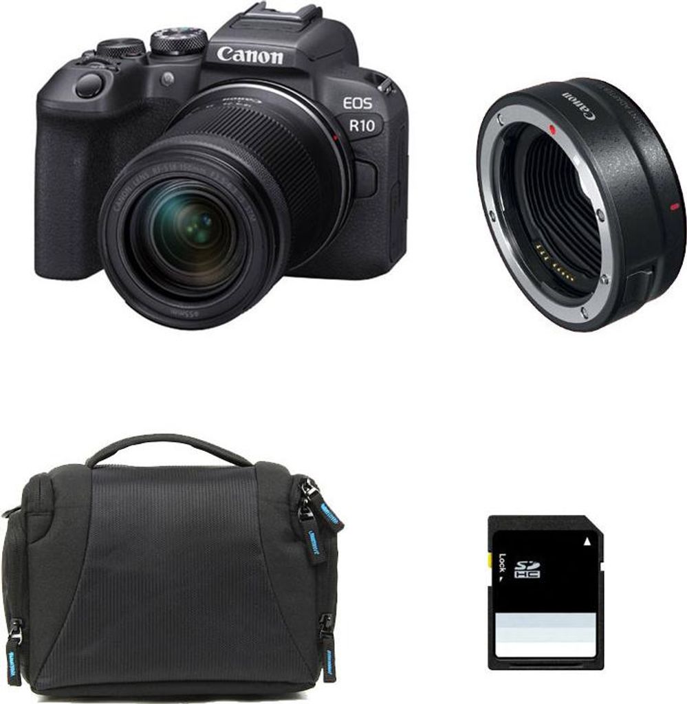 CANON EOS R10 + RF-S 18-150mm F3.5-6.3 IS STM + Borsa + Immagine del prodotto 