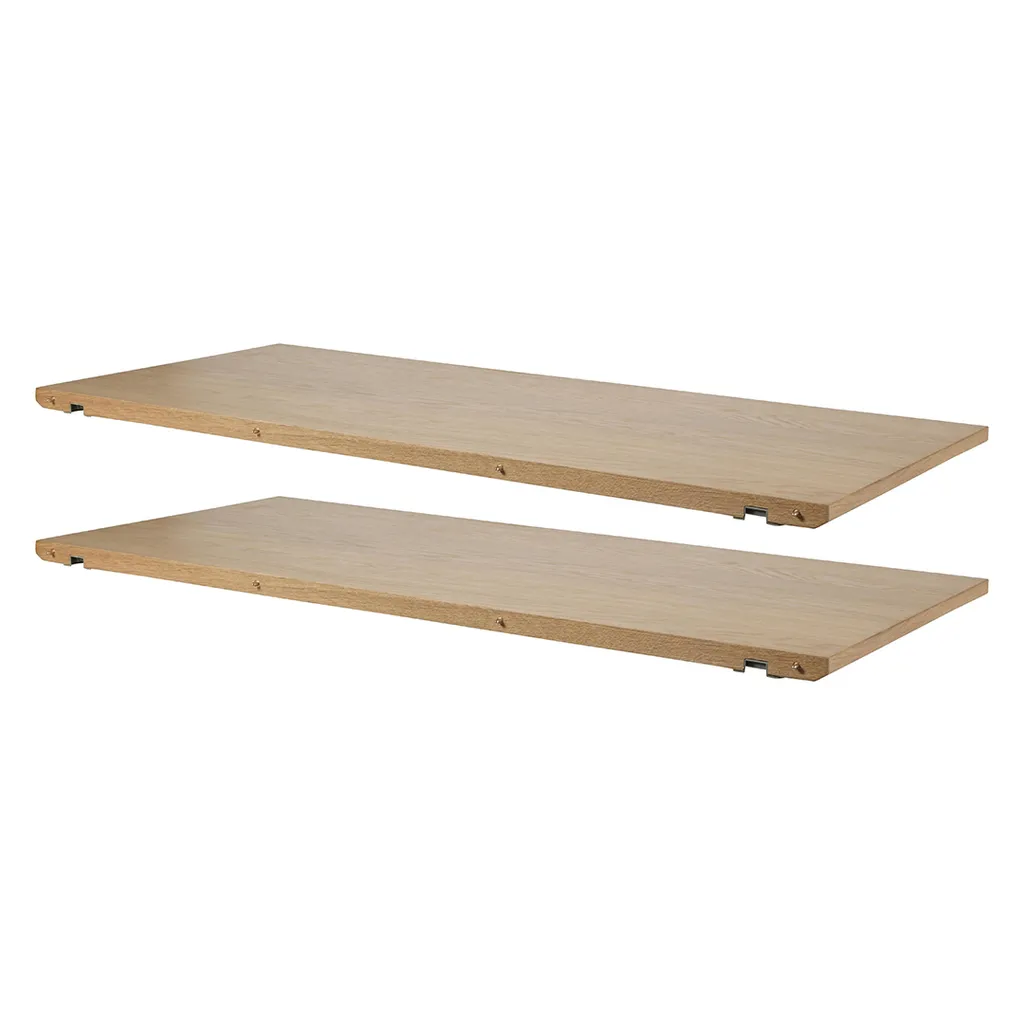 Plaques de rallonge pour table Martha coloris bois délavé de 45 cm
