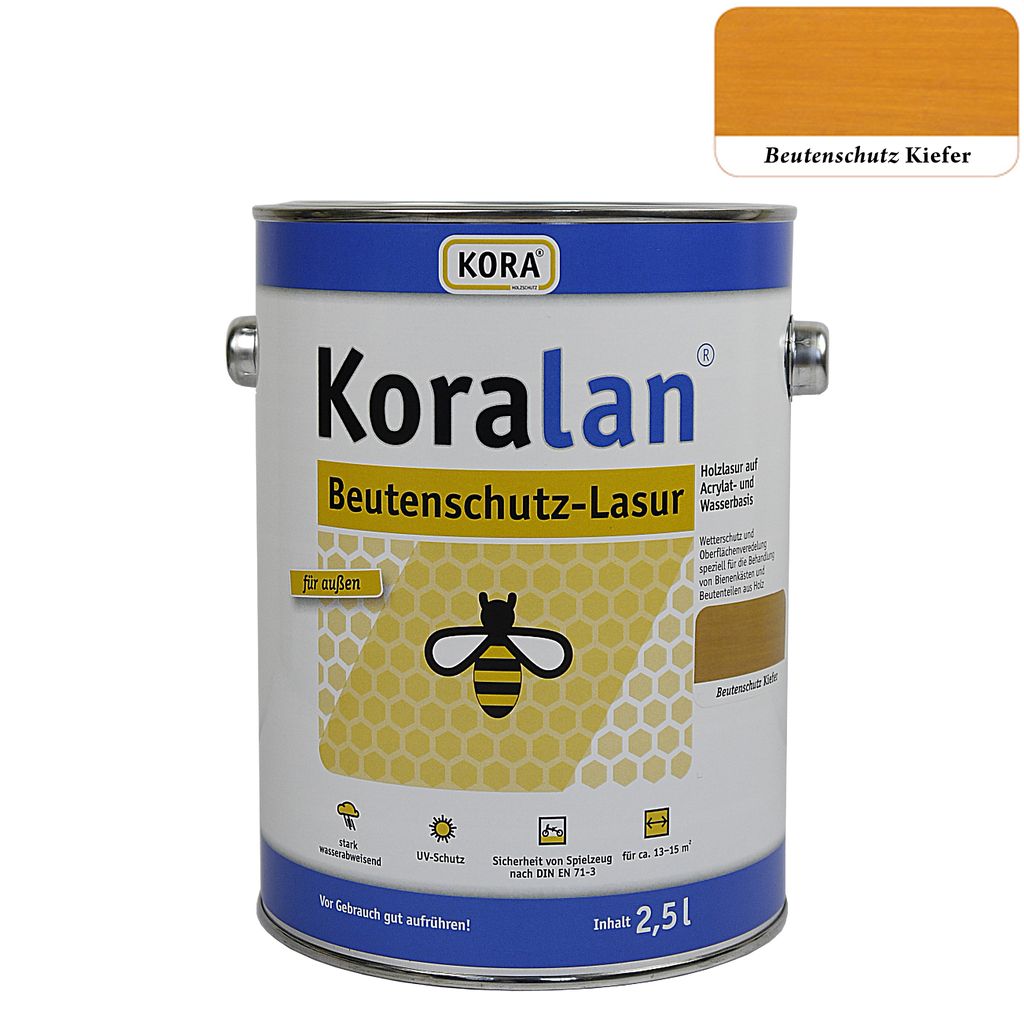 Koralan® Beutenschutz-Lasur 2,5 l Dose, kiefer Produktbild 