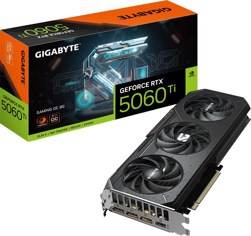 GIGABYTE GeForce RTX 5060 Ti GAMING OC 8G, GeForce RTX 5060 Obrázek produktu 