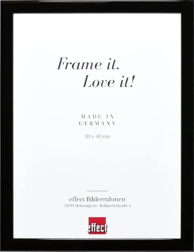 Offerta Cornice 40x50 Legno Nero Lucido Profilo 43 Effect