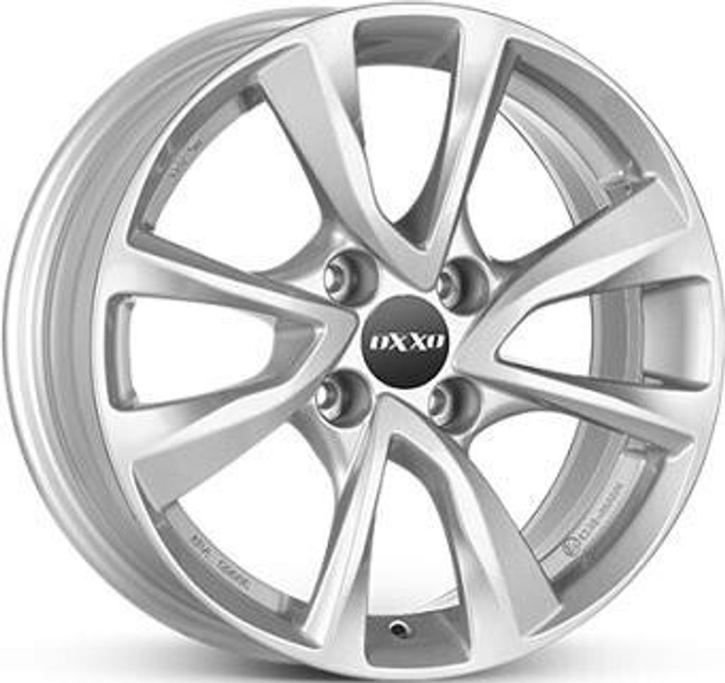 15 Zoll Alufelge OXXO OBERON 4 15"x6,0" 4x100 PCD ET39 56,6mm Felge Silber
