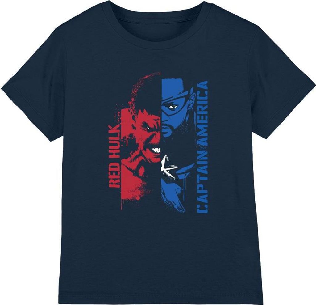 Captain America: Brave New World - T-Shirt für Kinder TV15014 (128) (Marineblau)