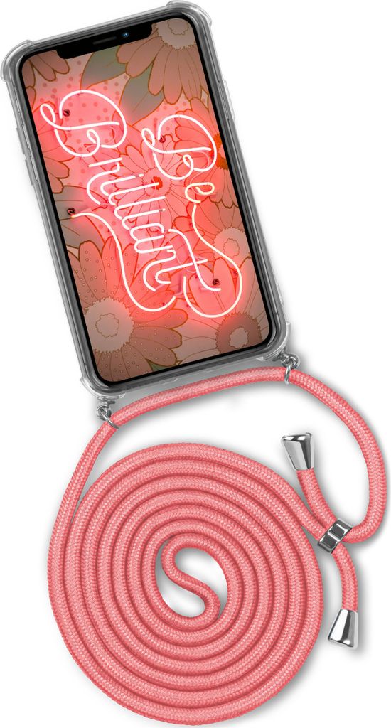 TWIST-Case + TWIST-Cord für iPhone Xs Max, Farbe:Kooky Flamingo (Silber)