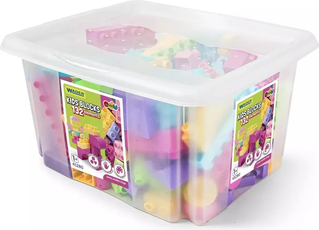 Briques de construction 132 pièces avec boîte - Fini les jouets perdus