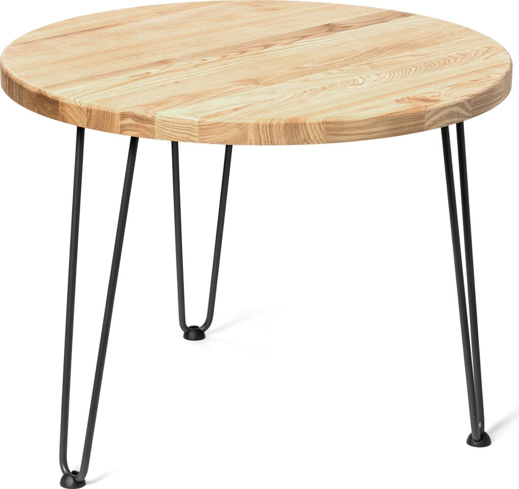 LAMO Manufaktur Couchtisch rund aus Holz 60 cm | Beistelltisch couch | Nachttisch Holz, Wohnzimmertisch klein, Kaffeetisch | Stärke: 28 mm, Farbe:...