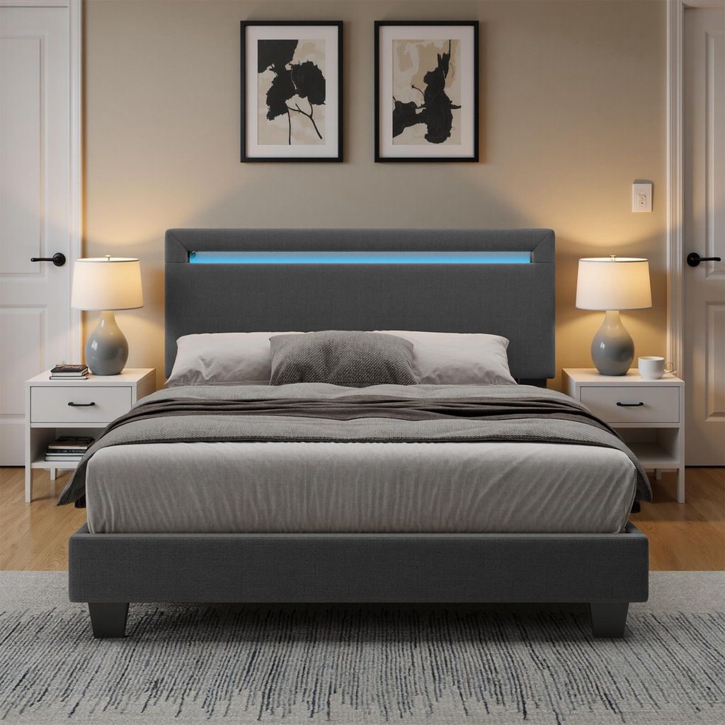 BEALIFE BF27 letto imbottito 120x200 cm con rete a doghe | Immagine del prodotto 
