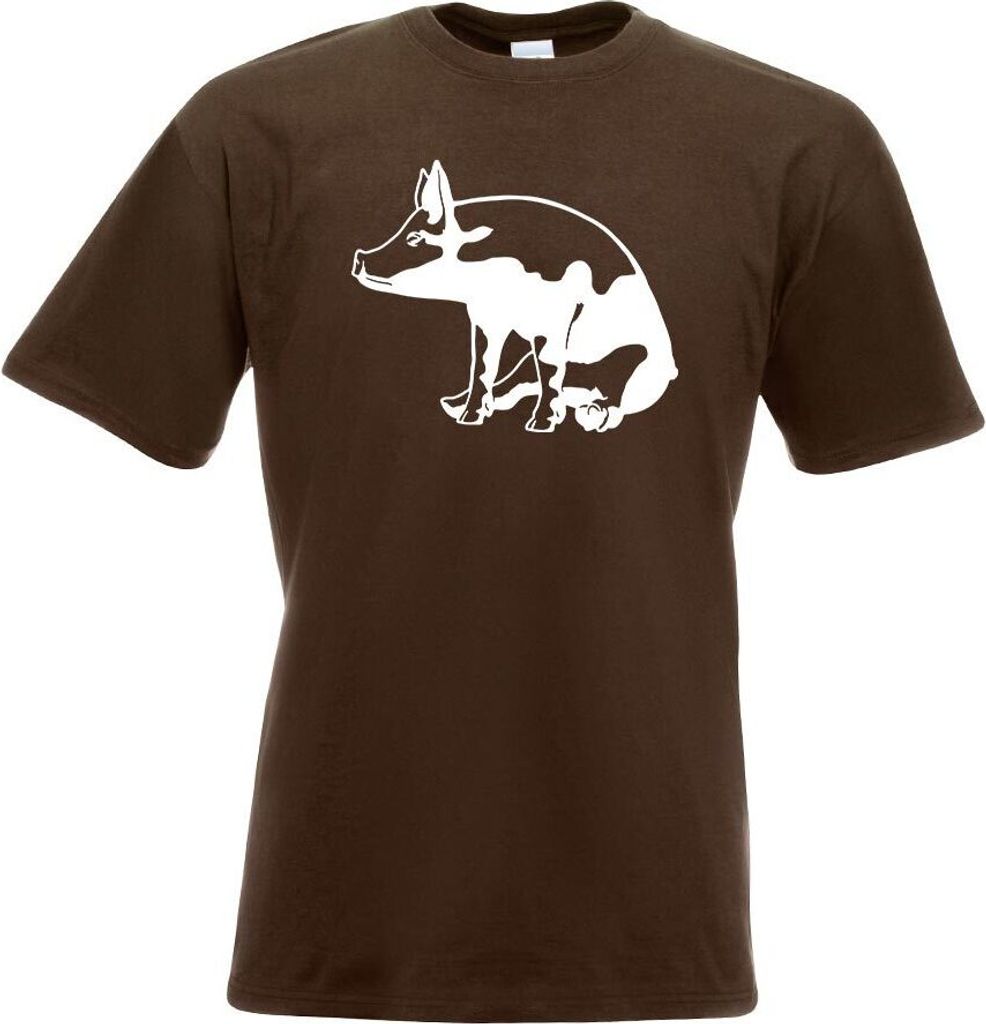 Kiwistar - T-Shirt - Chocolate - Schwein Motiv 7 - Sau - Baby Herren Funshirt Bedruckt Design Sprüche Spruch Motive - mit Motiv Bedruckt - Funshir...