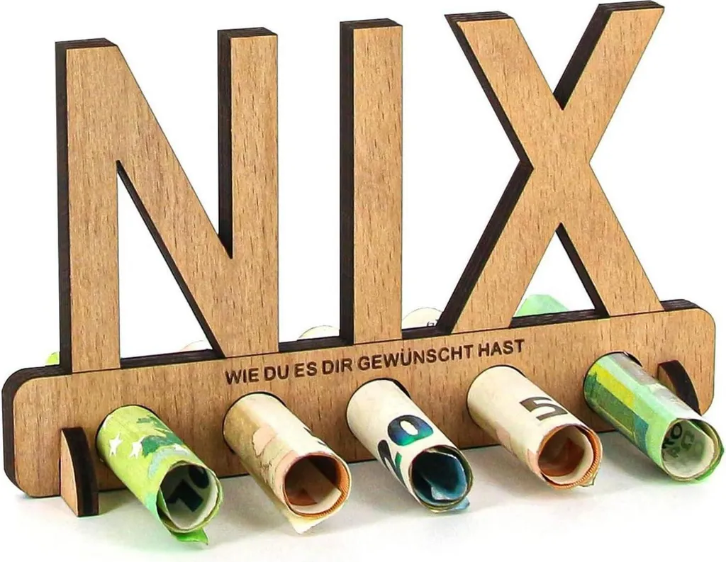 Livre d'or anniversaire en bois NIX, idée cadeau DIY pour argent