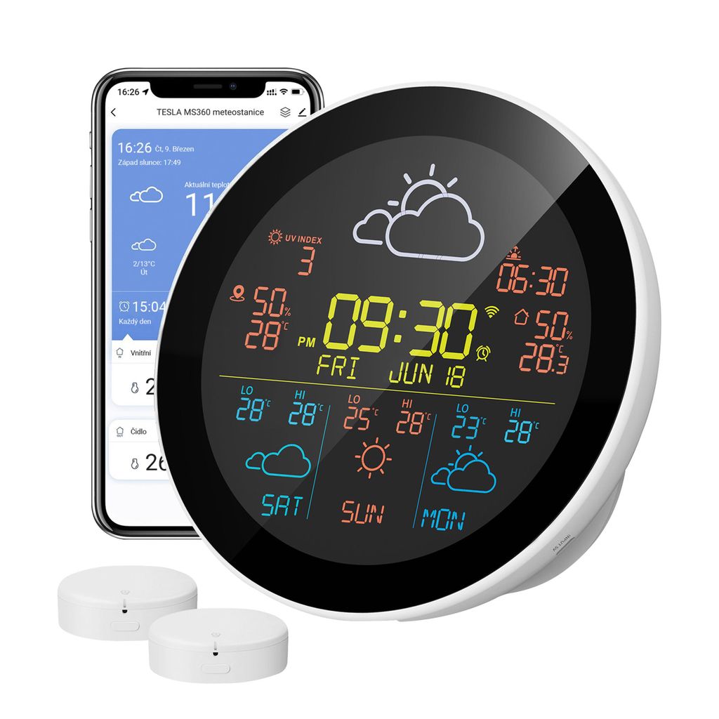 TESLA MS360se: Slimme wifi-weerstation met externe sensor Productafbeelding 