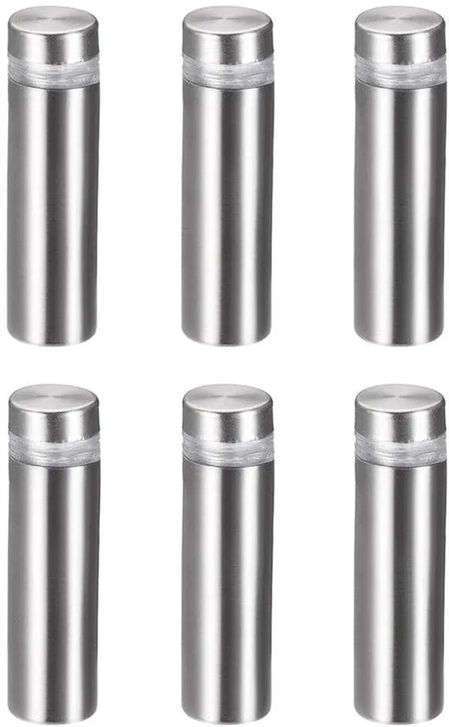 Entretoise pour présentoirs et plaques signalétiques 12x43 mm argent