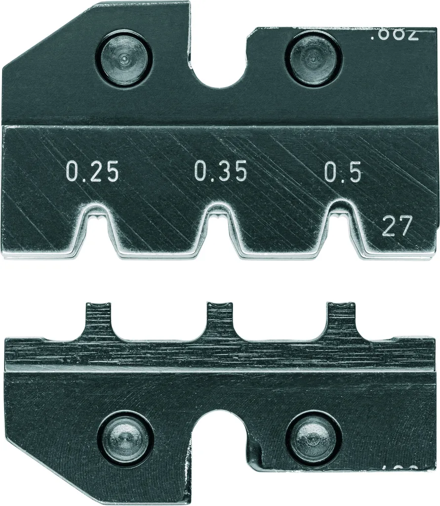 Jeu de matrices de sertissage MQS KNIPEX 97 49 27 pour profilés précis