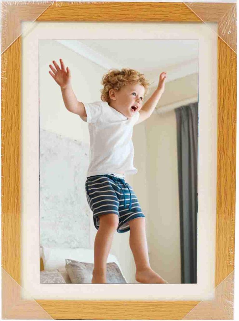 Holz-Fotorahmen Tisch Ölgemälde Aufbewahrungsbox Kinderkunst-Rahmen Kinder Flip DIY-Fotorahmen