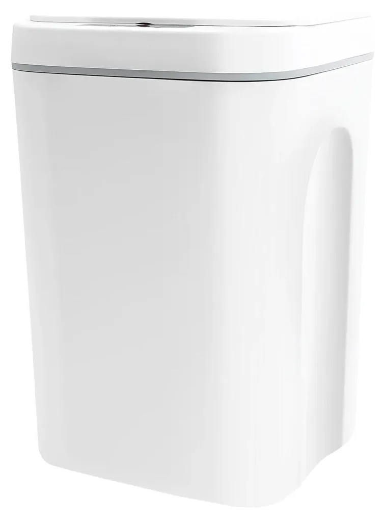 Poubelle automatique de cuisine 15L blanche avec capteur de mouvement