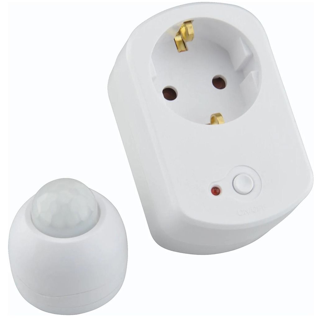 Zwischenstecker mit Funk-Bewegungsmelder 15m 100° Produktbild 