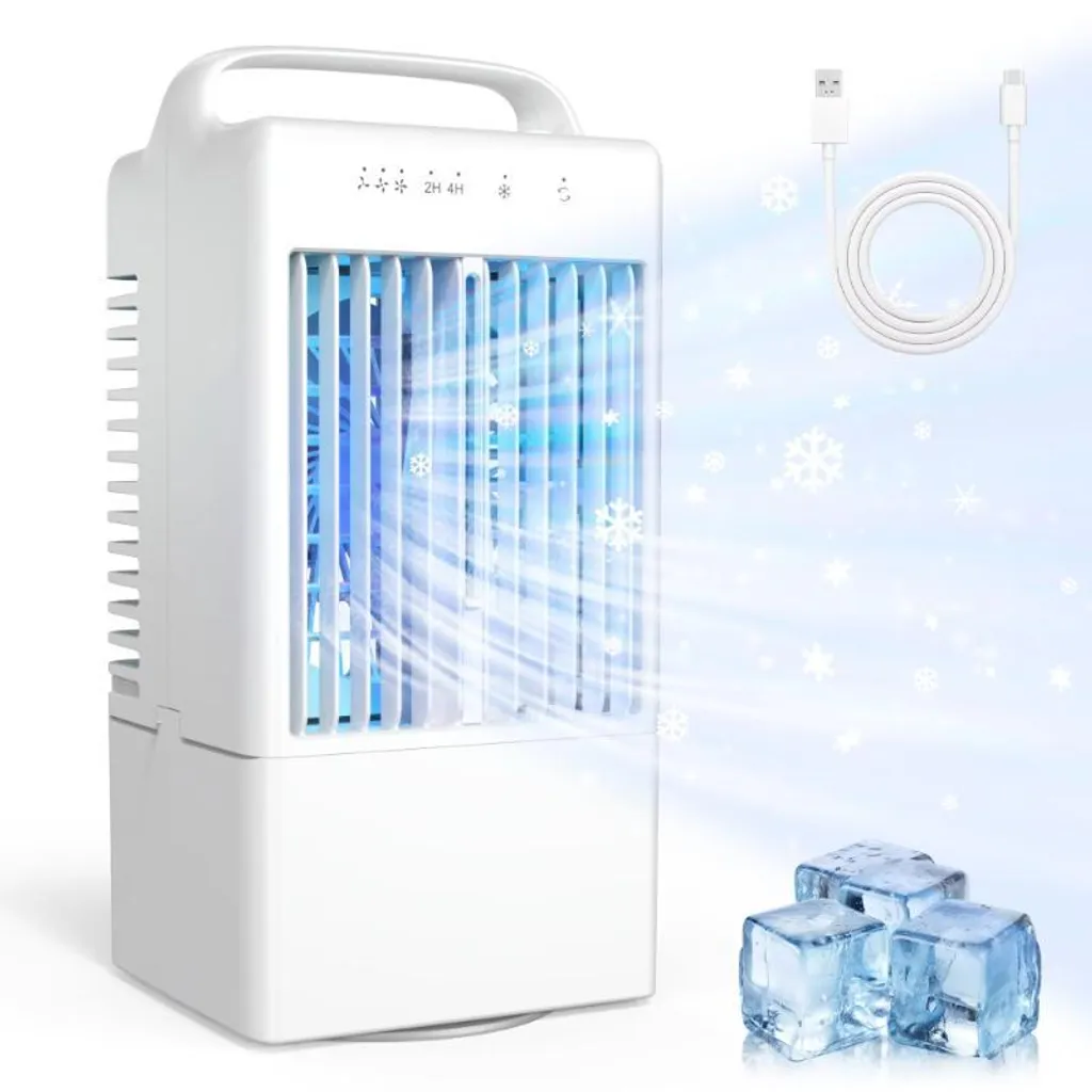 Mini refroidisseur d'air portable USB silencieux pour bureau et chambre