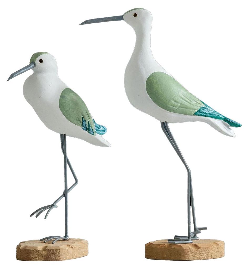 2 Stück Holzmöwenfiguren, naturgetreue Seevogelskulpturen, maritime Tischdekoration für Schlafzimmer, Wohnzimmer, Homeoffice, Schreibtischregal