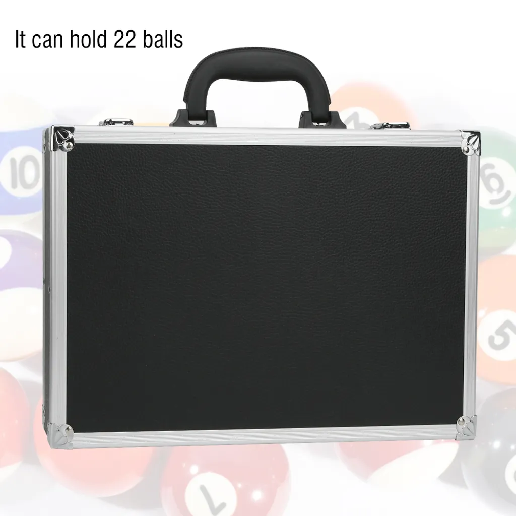 Boîte de rangement billard antichoc avec compartiments et poignée solide