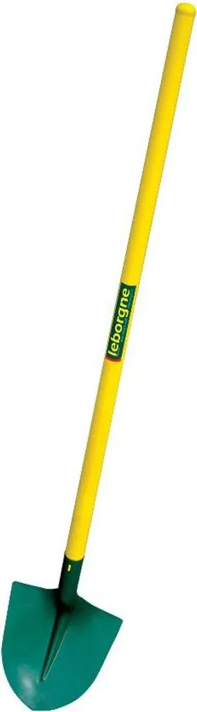 Pala tonda in lamiera, manico in tubo composito da 27 cm