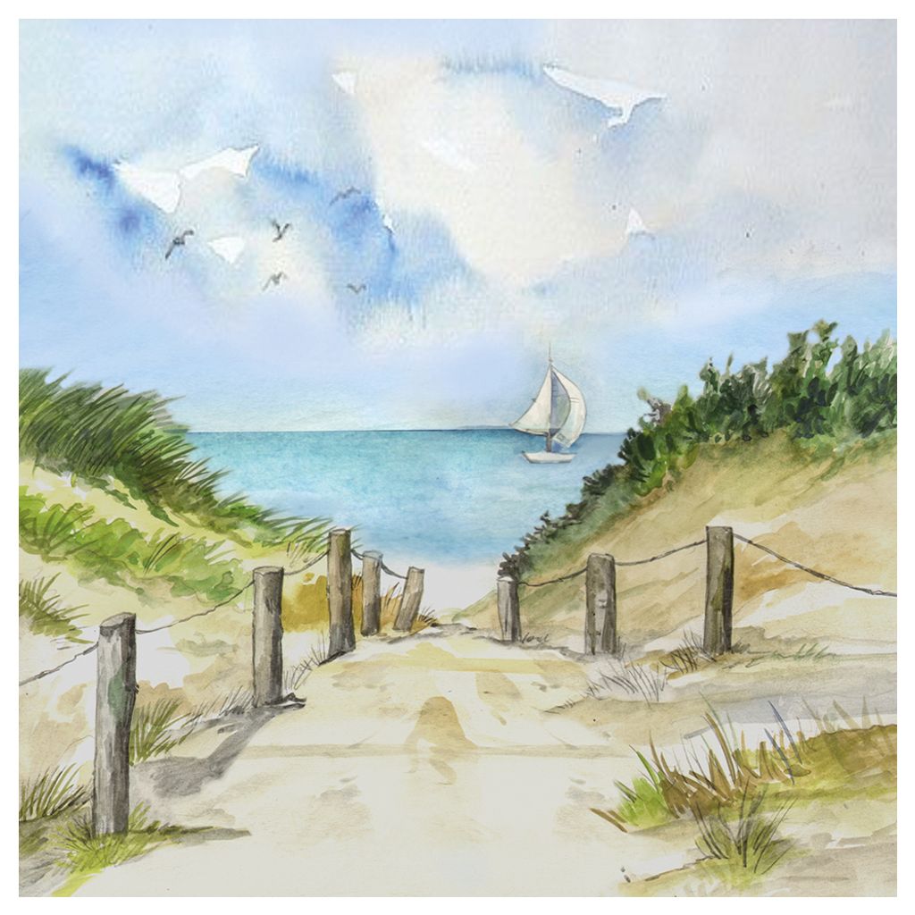 Servietten 'Spielende Delfine' – 20 Stück, 33x33 Cm – Perfekt Für Serviettentechnik Auf Tabletts & Keilrahmen