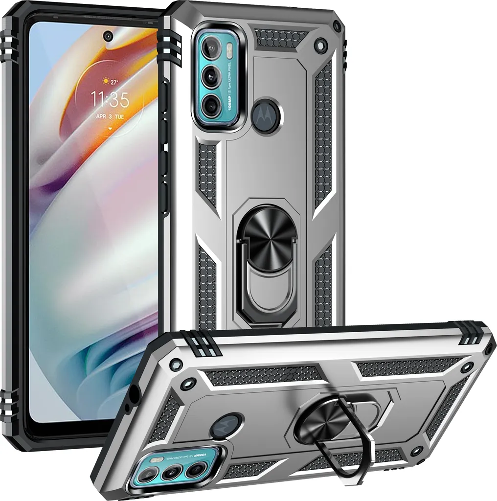 Protezione Moto G60 / G40 Fusion: Cover Silver Anti-Urto Militare
