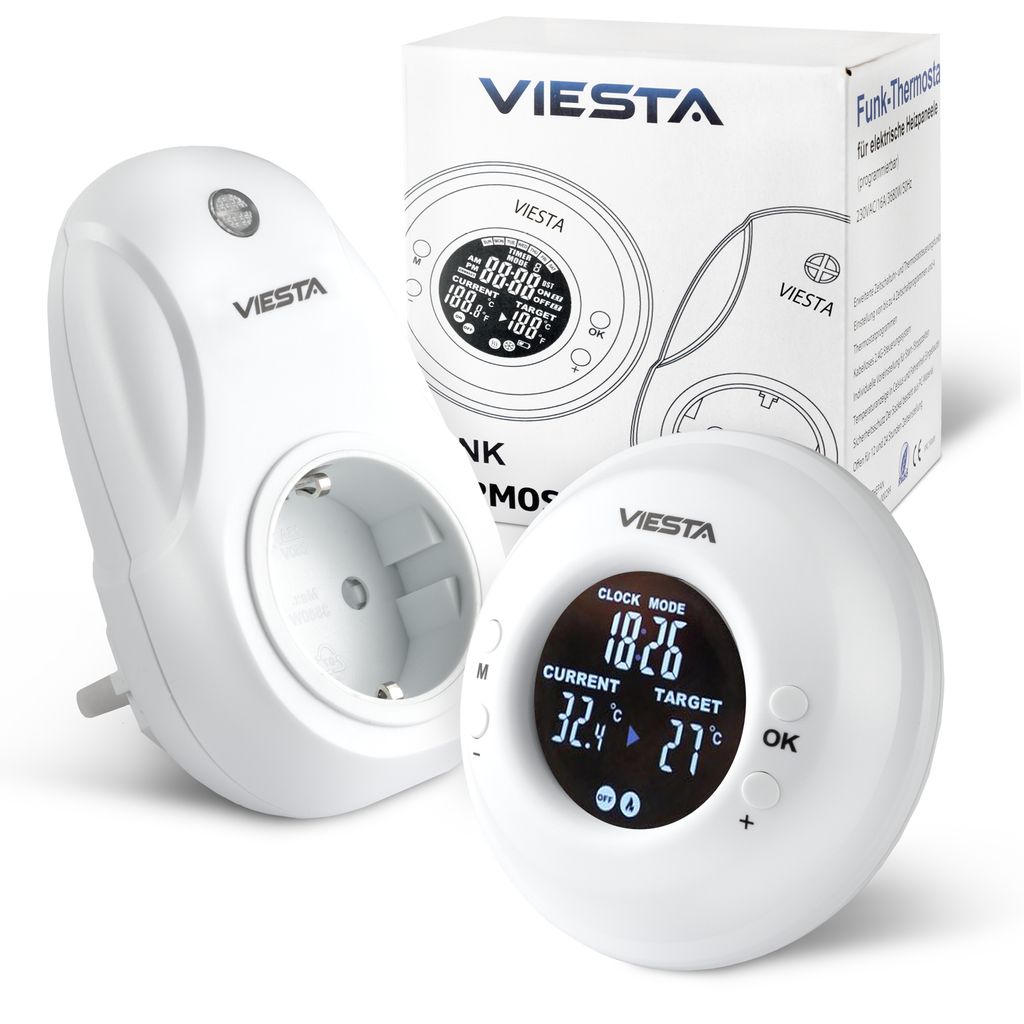 VIESTA® TH20 Bezdrôtový zásuvkový termostat (230V/3600W) – Obrázok produktu 