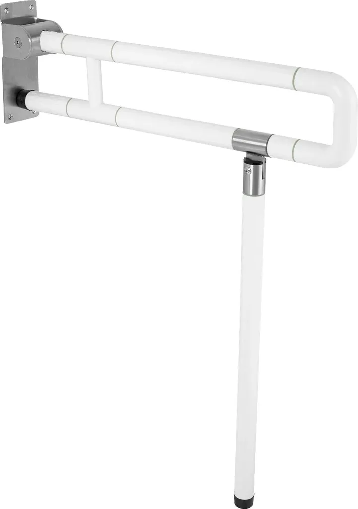 Barre d'appui de sécurité pliable blanc, haute résistance de charge
