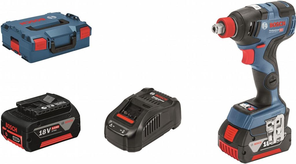 Bosch GDX18V-200C Akku-Schlagschrauber 2x5Ah 18V Li-Ion mit Produktbild 