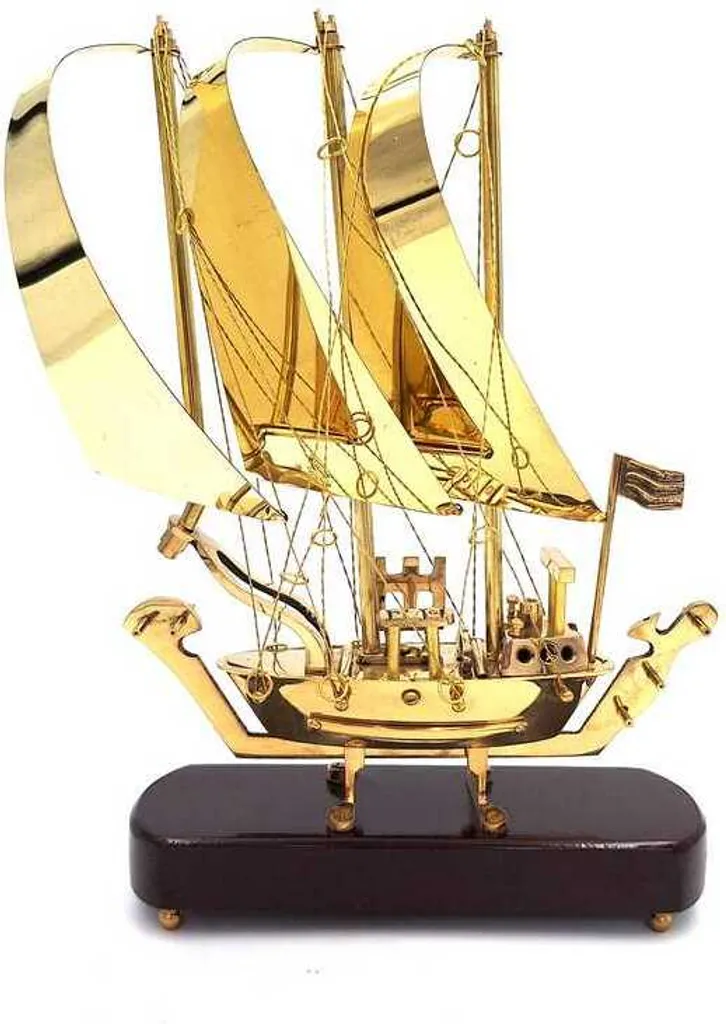 Bateau en Laiton Doré et Bois Noble Madrid Magnificence Finition Pro